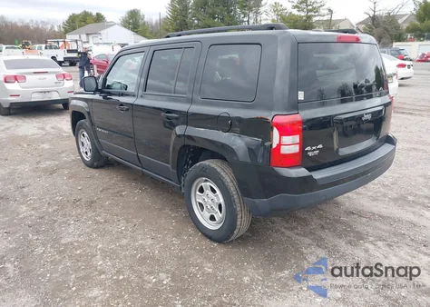 2016 Jeep Patriot Sport z USA, uszkodzony, nr VIN 1C4NJRBB3GD594933